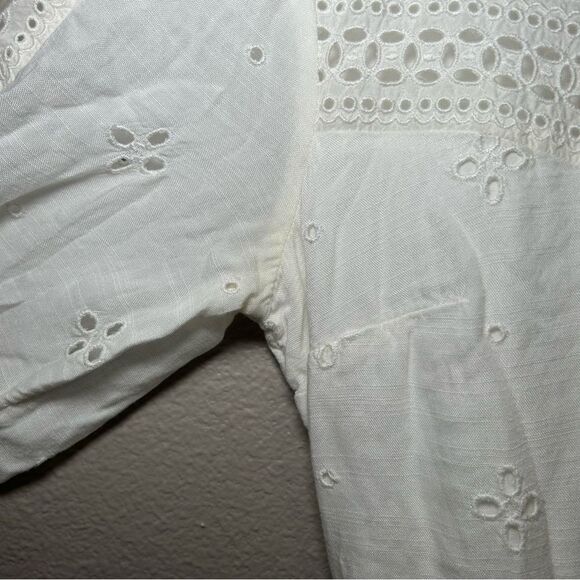 Abercrombie & Fitch crochet lace embroidered boho dress women’s size small - Picture 13 of 14